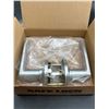 Image 2 : Winston Satin Chrome Door Handle, Reversible Passage Lever, Interior Door Handles for Hall and Close