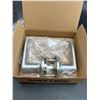Image 2 : Winston Satin Chrome Door Handle, Reversible Passage Lever, Interior Door Handles for Hall and Close