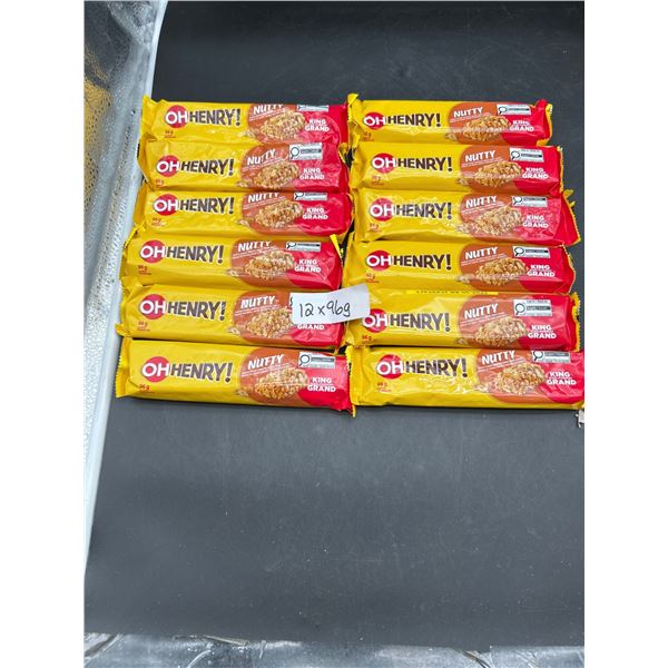 Oh Henry! Nutty King Size Bars, 12 x 96g