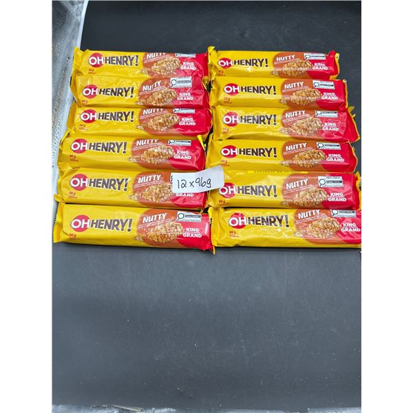 Oh Henry! Nutty King Size Bars, 12 x 96g