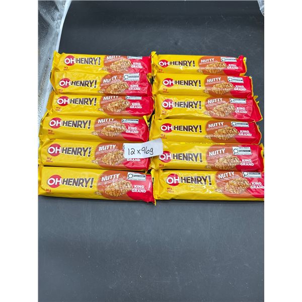 Oh Henry! Nutty King Size Bars, 12 x 96g