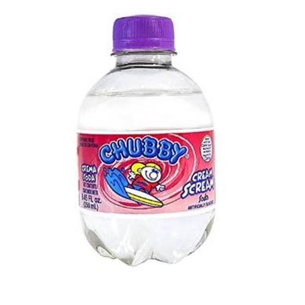 Chubby Cream Soda Beverages, 12 x 250 ml Each