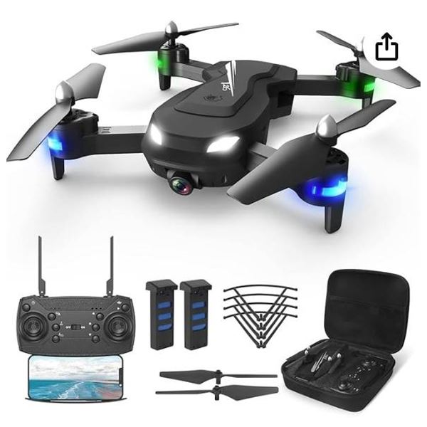 FERIETELF Drone with Camera â€“ T26 RC Drones for Adults with 1080P HD Live Video,
