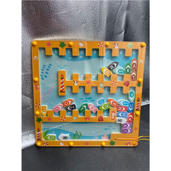Magnetic Alphabet Maze Puzzle Toy by Melofaver