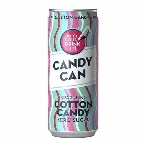 Candy Can Cotton Candy Sparkling Drink, 12 x 330ml Cans