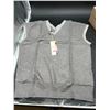 Image 1 : Dokotoo Womenâ€™s Medium Gray Sweater with V-Neck and Striped Trim