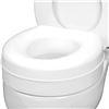 Image 1 : HealthSmart 5-Inch Toilet Seat Riser with Slip-Resistant Pads