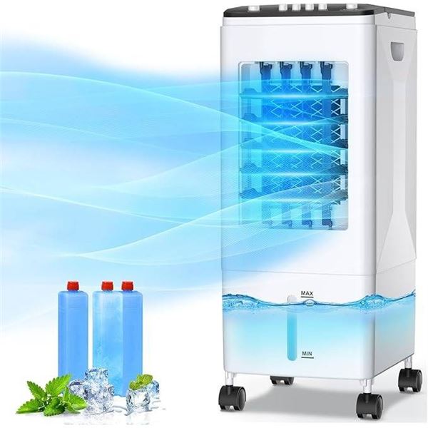 Portable Evaporative Air Cooler with Top Control Panel