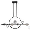 Image 1 : Housemark Luna 8-Light Glass Pendant Lighting Fixture, 12W Per Light