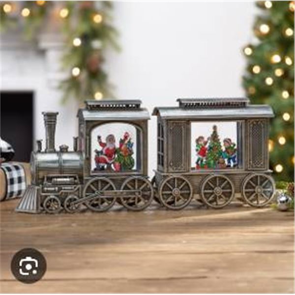 Holiday Express Water Globe Train Decorative Collectible