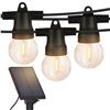 Image 1 : Brightech Ambience Pro Globe LED String Lights with Black Wire