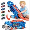 Image 1 : Dinosaur-Themed Transforming Car Track With Two Racing Cars