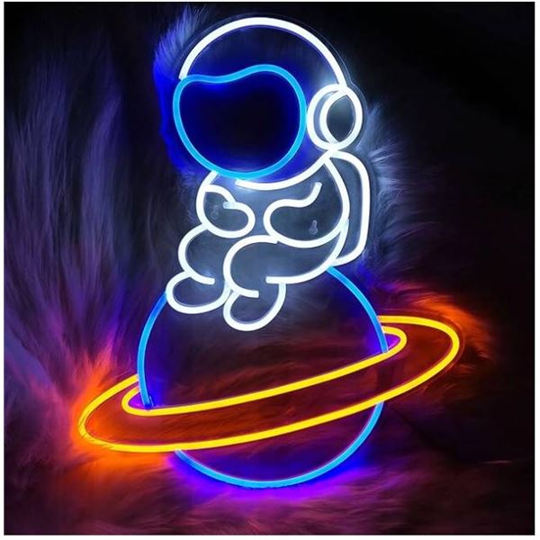 Heliwey Astronaut LED Neon Sign with Multi-Color Design