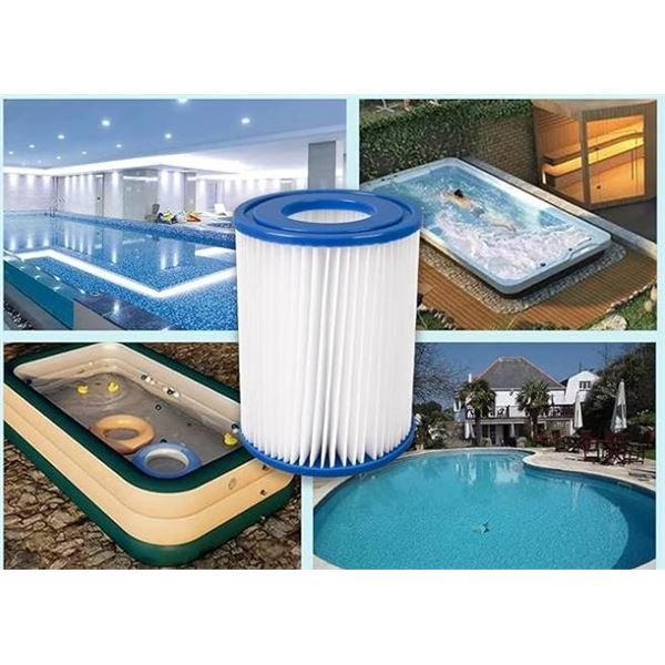 Purified Pool Filters Cartridge Compatible with Type II Pools, Pack of 2 Lot of 6