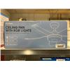 Image 2 : Kviflen Model 8226-RGB Ceiling Fan with RGB Lights, 46-inch Diameter