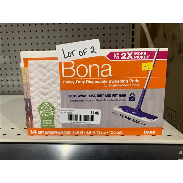 Bona Heavy-Duty Disposable Sweeping Pads for Multi-Surface Floors (Lot of 2)