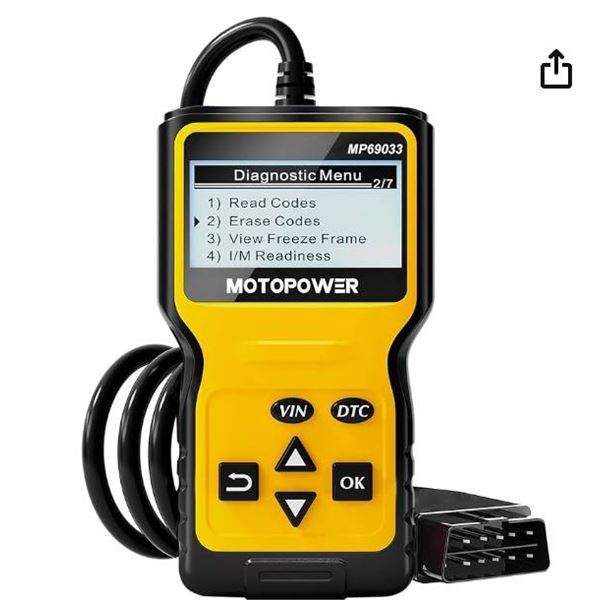 MOTOPOWER MP69033 Car OBD2 Scanner Code Reader Engine Fault Scanner CAN Diagnostic Scan Tool for All