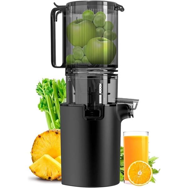 Canoly JE-68 Masticating Juicer, 5.3-Inch, Easy to Clean with Brush