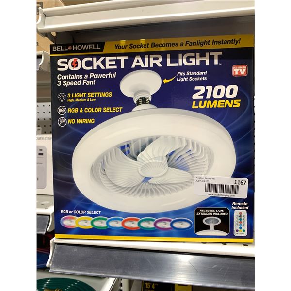 Bell & Howell Socket Air Light with 2100 Lumens Output