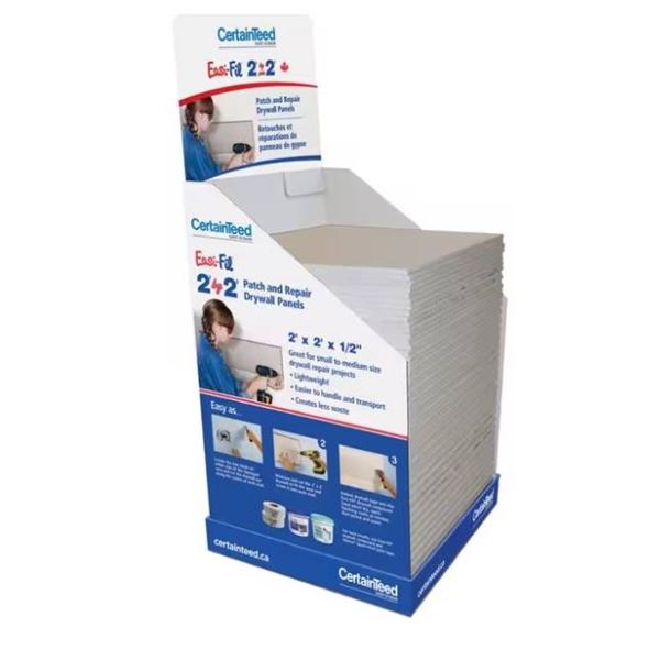 CERTAINTEEDÂ 1/2â€³ x 2â€² x 2â€² Easi-Fil Gypsum Patch & Repair Panel â[