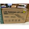 Image 2 : FXL LED Parking Lot Light, 200W, 3-Pack, Photocell Dusk-to-Dawn