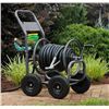 Image 1 : Liberty Garden 4-Wheel Portable Hose Reel Cart With Basket 840-L