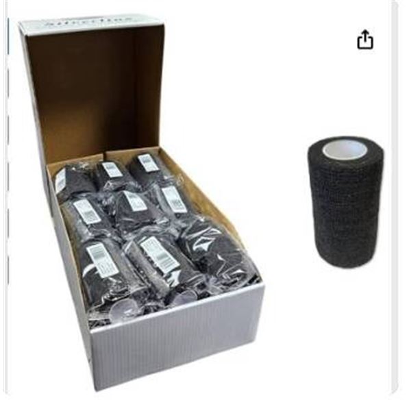 Silverline 4â€³ Cohesive Wrap, Stretchy Breathable Multi-Use Self Adhering Elastic Bandage,