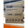 Image 3 : Upgraded UFO LED High Bay Lights, 150W with US Plug and Hook, 2-Pack