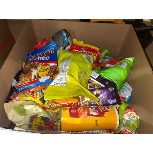 Box Lot Of Assorted SnacksÂ