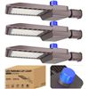 Image 1 : FXL LED Parking Lot Light, 200W, 3-Pack, Photocell Dusk-to-Dawn