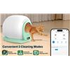 Image 1 : Automatic Cat Litter Box with App Control and Self-Cleaning Function in Green