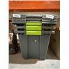 Image 1 : 3 Sterilite Storage Containers with Lids â€“ Gray and Green