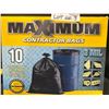 Image 1 : 3 Maximum Contractor Bags, 10 Bags Per Unit, 3 Mil Thick