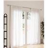 Image 2 : Umbra 2-Pack Curtain Rods, Nickel Finish, Fits 34 In. to 100 In. Windows