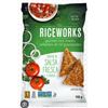 Image 1 : Riceworks Salsa Fresca Flavored Rice Chips, 12 x 155g Bags