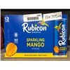 Image 2 : Rubicon Exotic Sparkling Mango Beverage, 12 x 355ml Cans