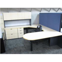 Maple U-Shaped Executive Desk