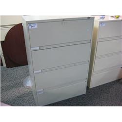 Beige 4 Drw. Lateral File Cabinet