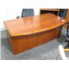Image 1 : Cherry Bow Front Executive Desk