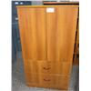 Image 1 : Cherry Storage Cabinet With 2 Drw. Lateral File