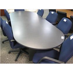 Charcoal Grey 10' Boardroom Table