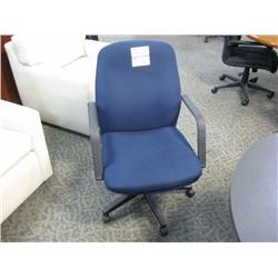 Blue Mid Back Tilter Chair