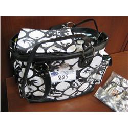 Designer Purse, Curling Iron And Minora