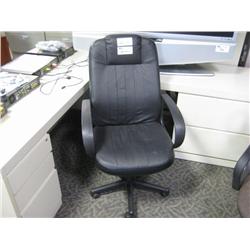 Black Leather Hibacktilter Chair