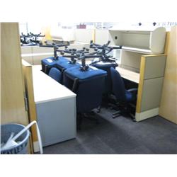 Haworth Double U-Shaped Workstation