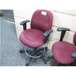 Burgundy Multi Lever Task Chair