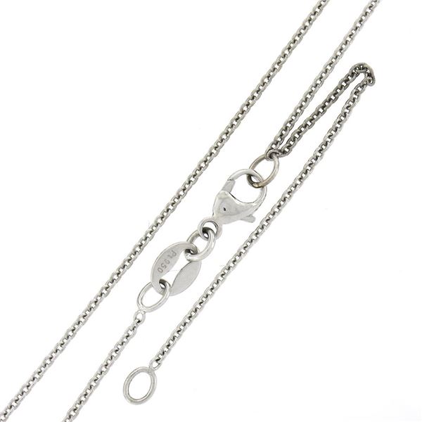 NEW Platinum 2.77 ctw GIA Oval Royal Blue Sapphire Diamond Halo Pendant Necklace