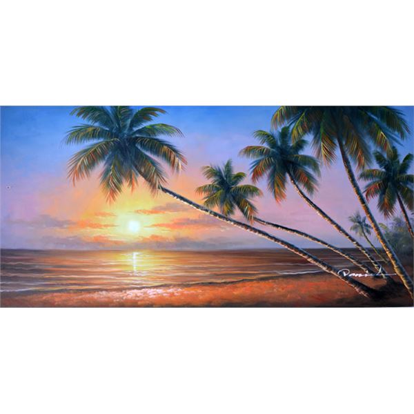 DANIEL BEAUTIFUL SUNSET SIGNED ORIGINAL