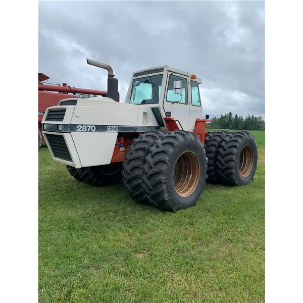 Case 2870 Tractor, CAHR, 4 Hyds. and Return Line, 20.8 x 34 duals, 7608 hrs, s/n: 8825785 They have 