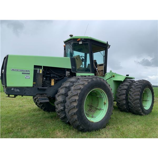 1986 Steiger Cougar 1000 tractor c/w outback GPS System s/n: c156297701,20.8x38 duals, P.T.O. 4 Hyds